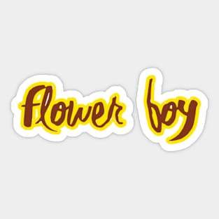 Flower Boy Sticker